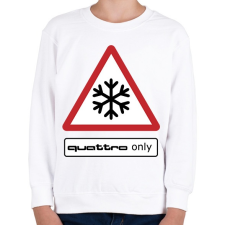PRINTFASHION Quattro only - Gyerek pulóver - Fehér gyerek póló