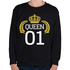 PRINTFASHION QUEEN 01 - Gyerek pulóver - Fekete gyerek pulóver, kardigán