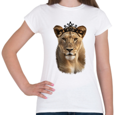 PRINTFASHION Queen fekete - Női póló - Fehér