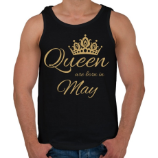 PRINTFASHION Queen  - Férfi atléta - Fekete