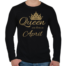 PRINTFASHION Queen  - Férfi hosszú ujjú póló - Fekete