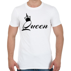 PRINTFASHION queen - Férfi póló - Fehér