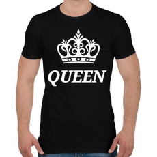 PRINTFASHION Queen  - Férfi póló - Fekete