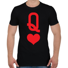 PRINTFASHION QUEEN - Férfi póló - Fekete férfi póló