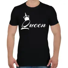 PRINTFASHION queen - Férfi póló - Fekete férfi póló