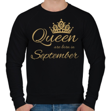 PRINTFASHION Queen - Férfi pulóver - Fekete férfi pulóver, kardigán