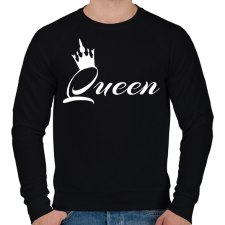 PRINTFASHION queen - Férfi pulóver - Fekete férfi pulóver, kardigán