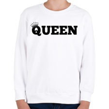 PRINTFASHION Queen  - Gyerek pulóver - Fehér gyerek pulóver, kardigán