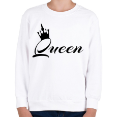 PRINTFASHION queen - Gyerek pulóver - Fehér