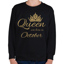PRINTFASHION Queen - Gyerek pulóver - Fekete gyerek pulóver, kardigán