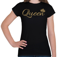 PRINTFASHION Queen  - Női póló - Fekete női póló