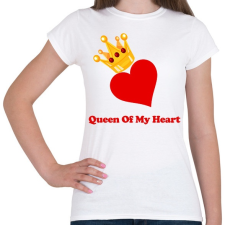PRINTFASHION Queen of my heart - Női póló - Fehér női póló