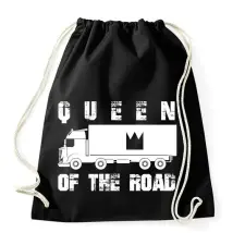 PRINTFASHION Queen of the road - Sportzsák, Tornazsák - Fekete tornazsák