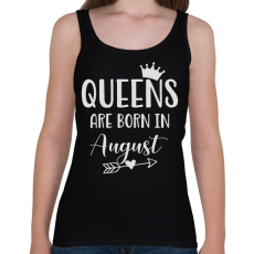 PRINTFASHION QUEENS are born in August - Női atléta - Fekete