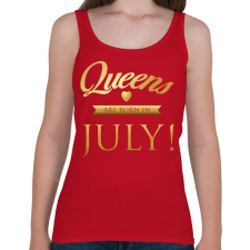 PRINTFASHION Queens are born in. - Női atléta - Cseresznyepiros női trikó