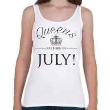 PRINTFASHION Queens are born in. - Női atléta - Fehér női trikó