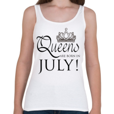 PRINTFASHION Queens - Női atléta - Fehér női trikó