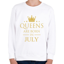 PRINTFASHION Queens születésnap - Gyerek pulóver - Fehér gyerek pulóver, kardigán