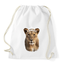 PRINTFASHION Quenn fehér - Sportzsák, Tornazsák - Fehér tornazsák