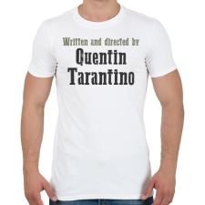 PRINTFASHION Quentin Tarantino - Férfi póló - Fehér férfi póló