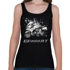 PRINTFASHION R1200RT fehér motor - Női atléta - Fekete női trikó