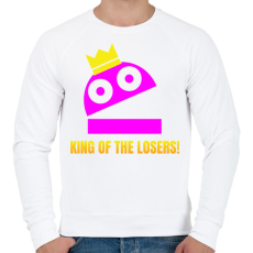 PRINTFASHION R.E.P.O. - King of the losers szinezhető - Férfi pulóver - Fehér