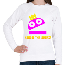 PRINTFASHION R.E.P.O. - King of the losers szinezhető - Női pulóver - Fehér
