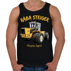 PRINTFASHION Rába steiger  - Férfi atléta - Fekete