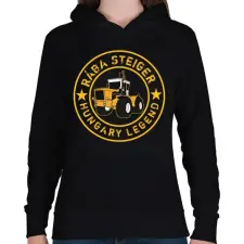 PRINTFASHION Rába steiger hungary legend - Női kapucnis pulóver - Fekete női pulóver, kardigán
