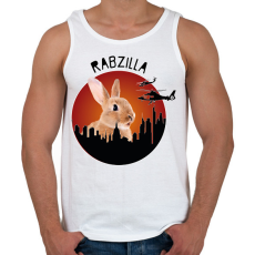PRINTFASHION Rabzilla - Férfi atléta - Fehér