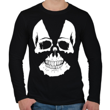 PRINTFASHION Radioaktiv koponya - Férfi hosszú ujjú póló - Fekete férfi póló