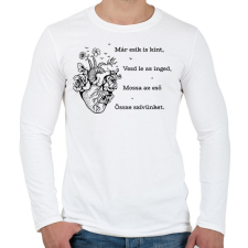 PRINTFASHION Radnóti Miklós - Bájoló - Férfi hosszú ujjú póló - Fehér férfi póló