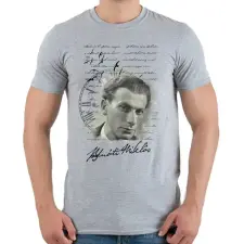 PRINTFASHION Radnóti Miklós - Férfi póló - Sport szürke férfi póló