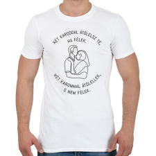 PRINTFASHION Radnóti Miklós - Két karodban - Férfi póló - Fehér férfi póló