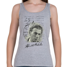 PRINTFASHION Radnóti Miklós - Női atléta - Sport szürke női trikó