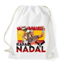 PRINTFASHION Rafael Nadal - Sportzsák, Tornazsák - Fehér tornazsák