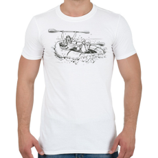 PRINTFASHION Rafting - Férfi póló - Fehér
