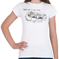 PRINTFASHION Rafting - Női póló - Fehér