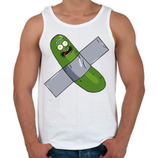 PRINTFASHION Ragasztós uborka Rick - Férfi atléta - Fehér atléta, trikó