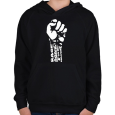 PRINTFASHION Rage - Gyerek kapucnis pulóver - Fekete