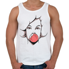 PRINTFASHION Rágós csaj - Férfi atléta - Fehér atléta, trikó