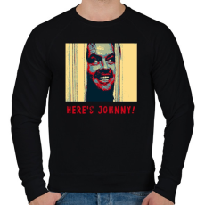 PRINTFASHION ragyogás - Férfi pulóver - Fekete
