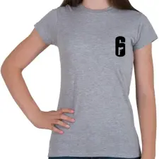 PRINTFASHION Rainbow Six Siege - Női póló - Sport szürke női póló
