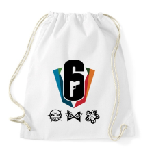 PRINTFASHION Rainbow Six - Sportzsák, Tornazsák - Fehér tornazsák