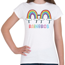 PRINTFASHION RainBros - Női póló - Fehér