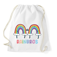 PRINTFASHION RainBros - Sportzsák, Tornazsák - Fehér tornazsák