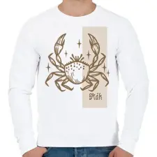 PRINTFASHION Rák horoszkóp - Férfi pulóver - Fehér női pulóver, kardigán