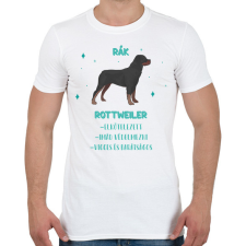PRINTFASHION Rák - Rottweiler - Férfi póló - Fehér férfi póló