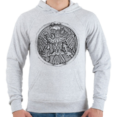 PRINTFASHION rakamazi Turul - Férfi kapucnis pulóver - Sport szürke