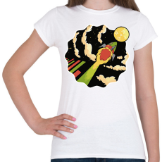 PRINTFASHION Rakéta - Női póló - Fehér